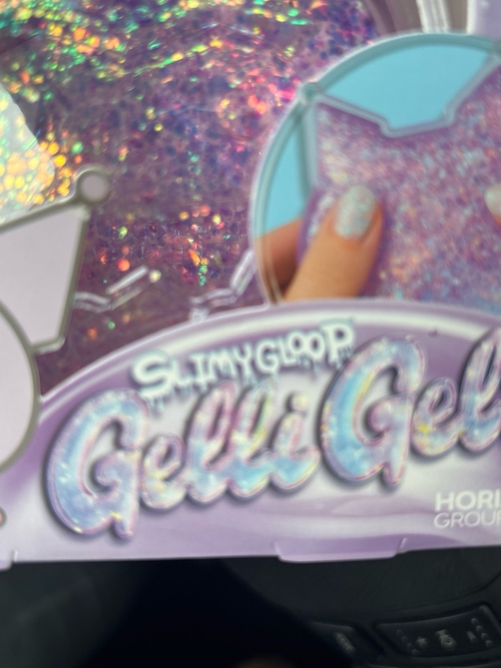 Hello Kitty Purple Holographic Glitter Gelli Gel Phone Case Accessory